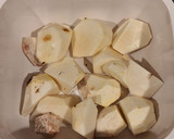 レンジで簡単！里芋とわかめのごまポン和え作り方1写真