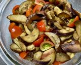 レンジで作る蒸し茄子とミニトマトの中華風作り方7写真