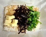 大葉＆紫蘇昆布でＷ紫蘇香るチーズinおむすび🍙作り方5写真