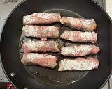 おかんレシピ𓀤𓀣ピーマンと人参の豚肉巻き作り方5写真
