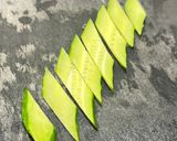 料理が映える!胡瓜の菱形(ひし形)スライス切り作り方3写真
