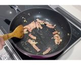 そら豆とベーコンのクリームパスタ★動画★作り方17写真