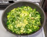 小松菜と豚ひき肉のお好み焼き作り方5写真