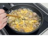 鶏もも肉の卵とじ★動画あり★作り方15写真
