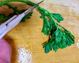 春菊の簡単胡麻和え作り方1写真