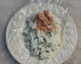 わかめご飯で焼きたらこのおにぎり作り方4写真