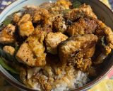 親子にうなぎも乱入丼作り方6写真