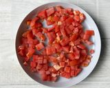 軽やか♪チーズ入りかぼちゃとトマトのサラダ作り方3写真