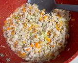 木綿豆腐と鶏ミンチで炒り豆腐♪作り方2写真