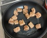 卵なし！豚ひき肉でサイコロステーキ作り方5写真