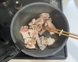 旨味凝縮！塩揉み白菜のワンパン和風パスタ作り方17写真