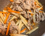 豚肉とごぼうの甘辛炒め作り方4写真