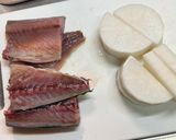 釜山で食べた美味しいサバと大根の煮付♫作り方1写真