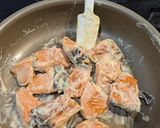鮭のガーリックオイマヨ焼きチーズ乗せ！作り方4写真