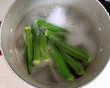 オクラと なめこの ネバとろ和え作り方3写真
