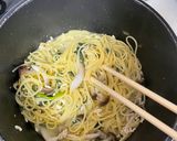 超簡単！ピリ辛ガーリックマスタードパスタ作り方2写真