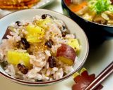 叔母のさつま芋と小豆のご飯♡作り方11写真