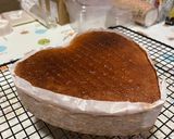 21cm スポンジケーキ ハート型作り方16写真