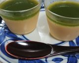 プリンの上に抹茶ゼリー作り方8写真
