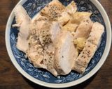 黒胡椒を効かせた酒🍶の肴しっとり鶏ハム作り方1写真