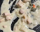 クリームシチューのリメイク「チキンドリア」作り方2写真