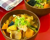 【冷蔵庫一掃】かぼちゃと余り野菜のごちそう豚汁作り方9写真