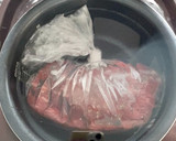 袋のまま炊飯器保温ローストビーフ作り方4写真