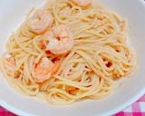 エビとタラコ濃厚クリームパスタ作り方5写真