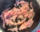 菜の花(白菜)のクリームパスタ作り方3写真