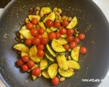 スパイス香る★ズッキーニと豆のサブジ作り方6写真