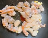 海老と貝柱とマッシュルームのグラタン♫作り方6写真