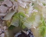 鶏むね肉と白菜のクリームスープパスタ作り方7写真