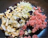焼そばソースがきめての、彩りキーマカレー作り方1写真