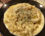 簡単!鮭ほぐしと玉ねぎのクリーミーパスタ作り方5写真