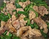 簡単！豚肉とピーマンのほんのり黒酢炒め作り方4写真