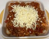 とろーりチーズのミートトマトパングラタン作り方5写真