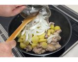 鶏もも肉とじゃがいものカルボナーラ風★動画あり★作り方19写真