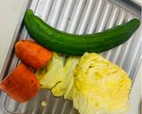 塩だけ！即興で作るきゃべつの漬物🥬作り方1写真