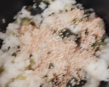 小松菜とわかめとちくわと梅の炊き込みご飯作り方4写真