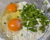 木綿豆腐と卵とむきエビでレンジ蒸し♪作り方5写真