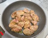 鶏レバーとマッシュルームのバルサミコ炒め作り方4写真