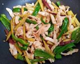 節約簡単夕飯！さつま芋と鶏胸肉の青椒肉絲中華弁当作り方11写真