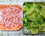 簡単！今夜の夕食春キャベツ豚しゃぶサラダ作り方1写真