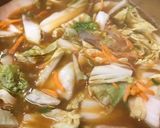 鍋の素＆鍋野菜セット●鶏味噌うどん鍋作り方1写真