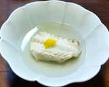 カスベの青梅塩麹漬け焼き バーナー処理 作り方11写真