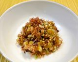 【作り置きふりかけ 】大根の葉茎のカツオ節炒め作り方5写真