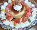 いちじく【プリンアラモード】可愛いヨ作り方2写真