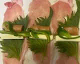 大葉香るウィンナーチーズ巻き焼き作り方2写真
