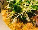 むぎごはん●やまかけカイワレごはん作り方2写真