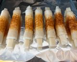 【簡単】お餅ちくわチーズ焼きお好み焼き風作り方3写真
